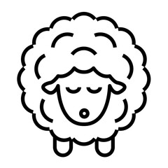 Sheep icon vector image.