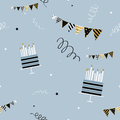 Pattern on the theme Birthday