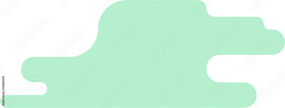 Wall mural abstract minimal round shape vector