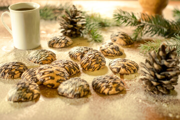 ginger breed whit hot chocolate