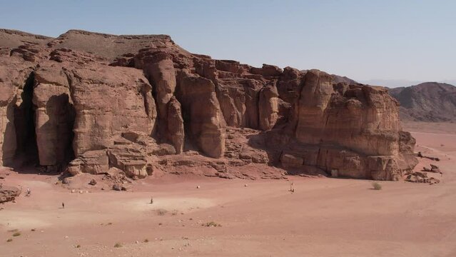 King Solomon's Pillars in Timna Valley national park, Israel. 