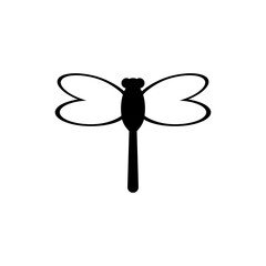 Dragonfly insect. Dragonfly animal icon isolated on white background
