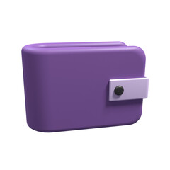 3D Illustration of a Wallet with aesthetic colors suitable for web, apk or additional ornaments for your project