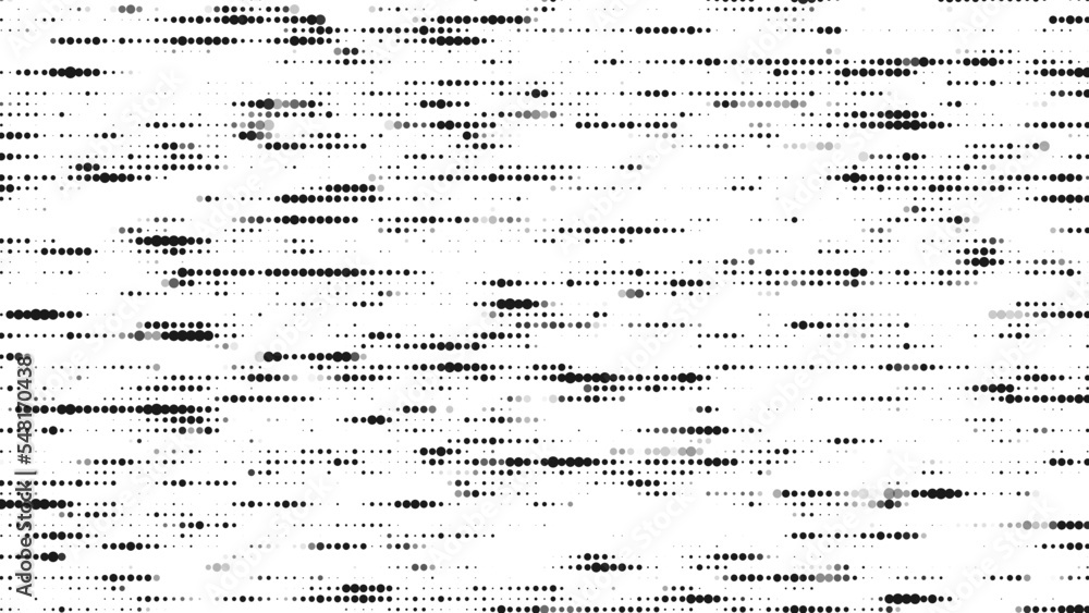 Poster abstract background with black dots. grid of dots on white background. the flow of scientific data i