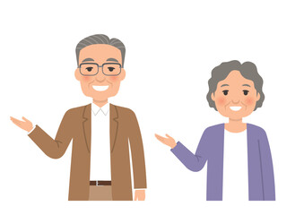 シニア こちら ポーズ 大