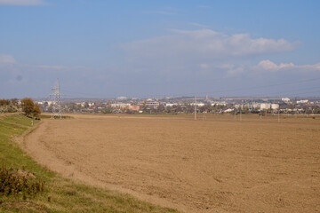 Picturesque landscape near the river