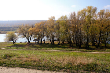 Picturesque landscape near the river