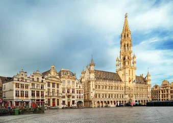 Deurstickers Grand Place in Brussels, Belgium © TTstudio