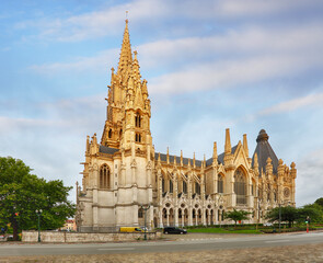 Notre Dame du Sablon's Cathedral in Brussels, Belgium