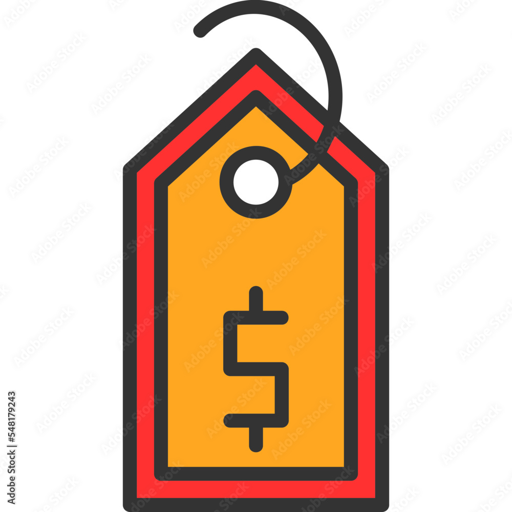 Poster price tag icon