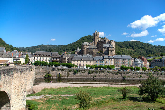  Château Estaing in france in the Aveyron department near the river Lot