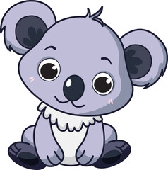  koala animal pattern vector illustration.line drawing vector.