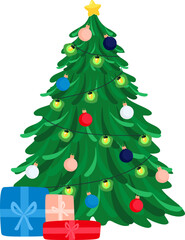 Christmas tree
Features:
- Easy to edit vector files 
- CMYK 300 DPI 
- Organized layers 