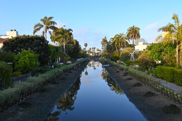 Fototapeta na wymiar Venice Canal Historic District, Los Angeles, California