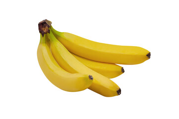 Bunch of bananas isolated on transparent background © SlayStorm