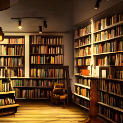 図書館、書店のイメージ