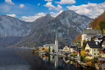 Lake of Hallstatt in Austria