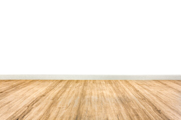Wood floor with white wall background room