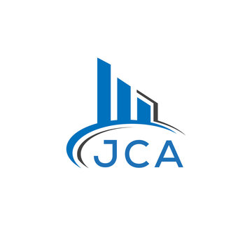 JCA letter logo. JCA blue image. JCA Monogram logo design for entrepreneur and business. JCA best icon.	
