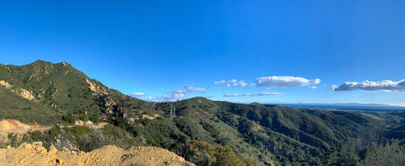 Fototapeta na wymiar Santa Ynez Mountains, Los Padres National Forest, California