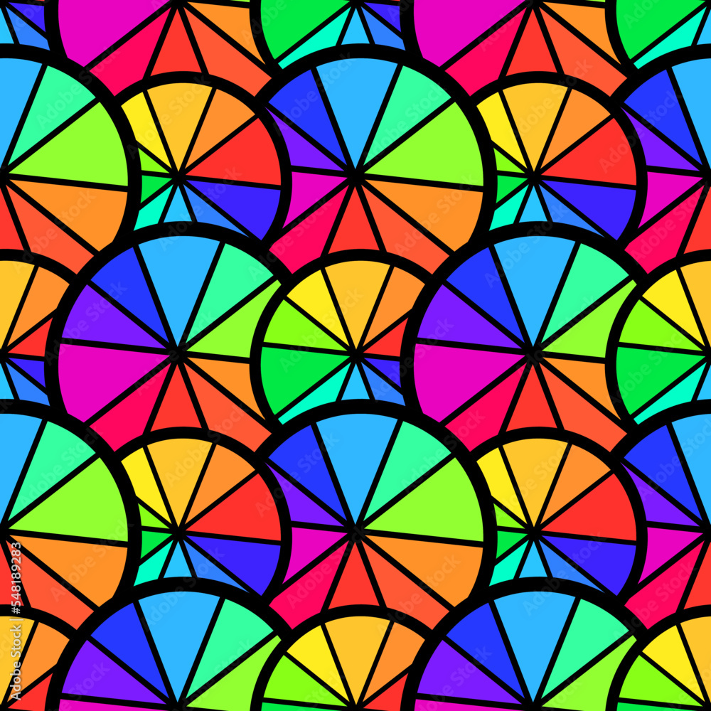 Aufkleber vector illustration of a seamless pattern of geometric patterns - perfect for backgrounds