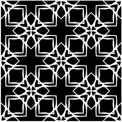 Design seamless monochrome geometric pattern. Abstract background. Vector art.Perfect for site backdrop, wrapping paper, wallpaper, textile and surface design. 