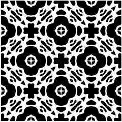 Design seamless monochrome geometric pattern. Abstract background. Vector art.Perfect for site backdrop, wrapping paper, wallpaper, textile and surface design. 