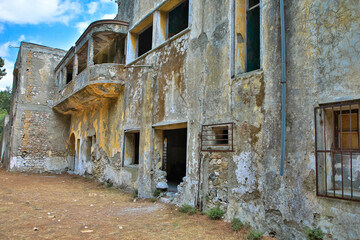 Lost Place in Eleousa. Village on the Greek island of Rhodes. It was built from 1935 during the...