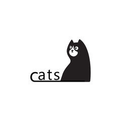 cats logo, animal logo, minimalist logo