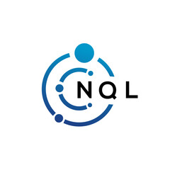 Fototapeta na wymiar NQL letter technology logo design on white background. NQL creative initials letter IT logo concept. NQL letter design.