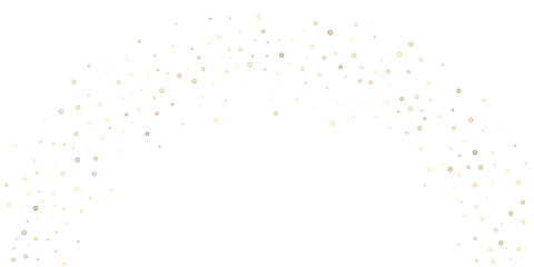 Gold Glitter Stars. Luxury Shiny Confetti.