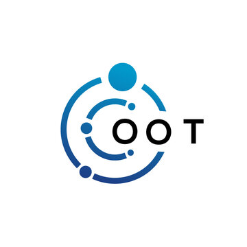 OOT letter technology logo design on white background. OOT creative initials letter IT logo concept. OOT letter design.