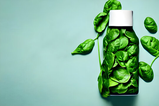 Spinach in a Medicine Jar