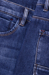 Fototapeta premium Part of blue jeans.