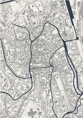 map of the city of Ghent, Belgium - 548200657