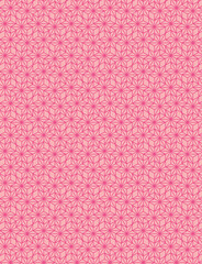 ピンクの麻の葉の和柄の背景素材