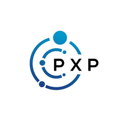 Fototapeta na wymiar PXP letter technology logo design on white background. PXP creative initials letter IT logo concept. PXP letter design.