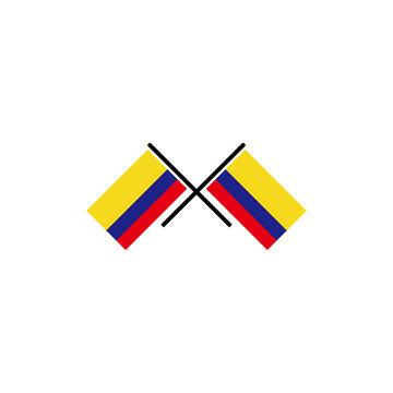 independence day of Colombia icon set vector sign symbol 