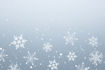 背景素材_雪の結晶_シルバー