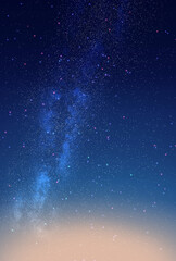 Fototapeta premium 背景素材_夜空