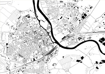 map of the city of Jelgava, Latvia - 548204296