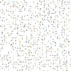 Decorative diagram colorful geometric figures background illustration