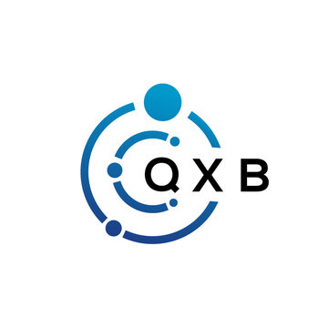 QXB letter technology logo design on white background. QXB creative initials letter IT logo concept. QXB letter design.