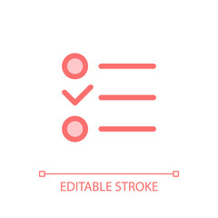 Obraz premium Checklist pixel perfect glassmorphism ui icon. To do list online. Planner. Color filled line element with transparency. Vector pictogram in glass morphism style. Editable stroke. Arial font used