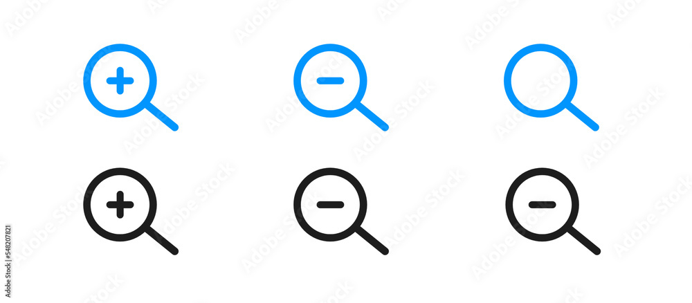 Poster set of blue and white buttons for web. search bar icons png. web icons png. search buttons for searc