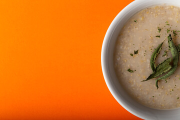 traditional Moroccan belboula with copy space