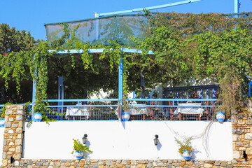 Restaurant auf Zia - Schöne Stadt auf der Insel Kos (Griechenland)