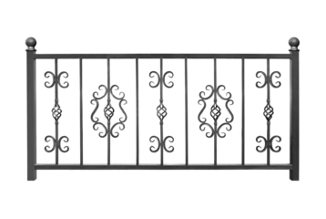 Modern barrier, railing, fence.