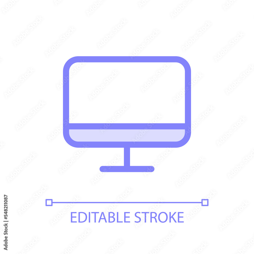 Poster tv display pixel perfect glassmorphism ui icon. television. electronics store. color filled line ele