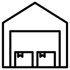 storage warehouse icon